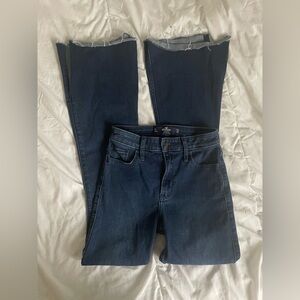 Hollister dark wash high rise flare jeans